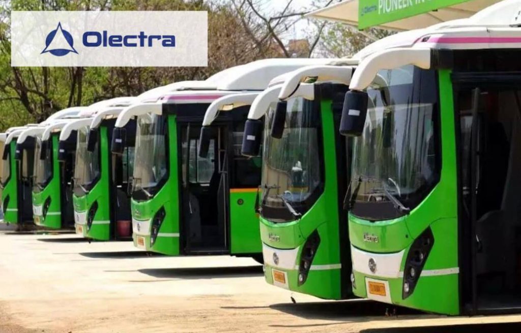 Shares of Olectra Greentech rose