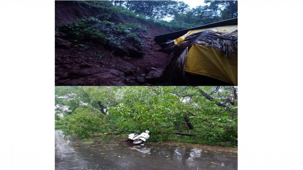 दोडामार्गात मुसळधार पावसामुळे जनजीवन विस्कळीत