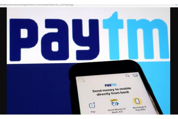 पेटीएमचे समभाग घसरणीत