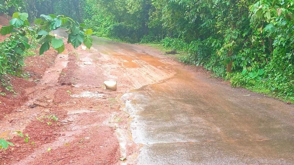 कोंडुरे तळवणे रस्त्यावर मातीचे साम्राज्य : अपघाताची शक्यता