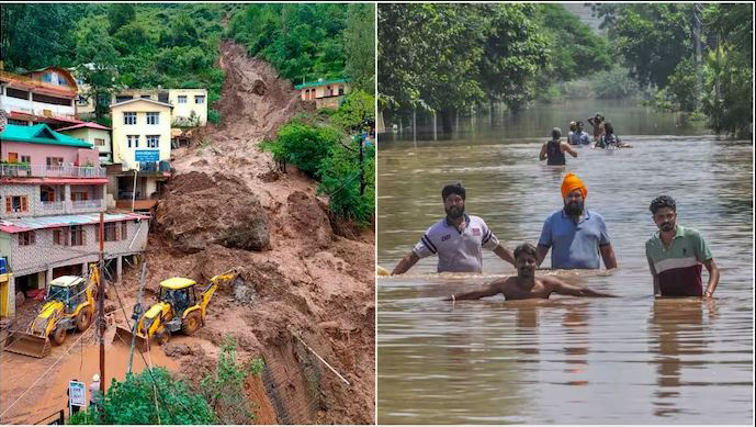 Outbreak of rainfall in North India