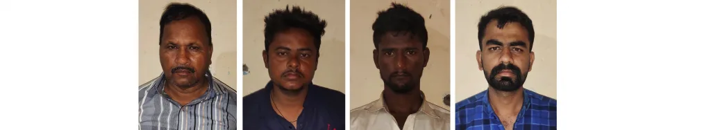 The accused in the Galtaga robbery were arrested by the Sadalga police