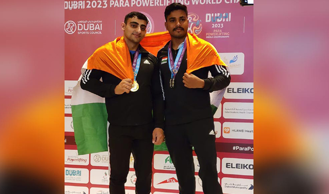 India wins two medals in World Para Powerlifting