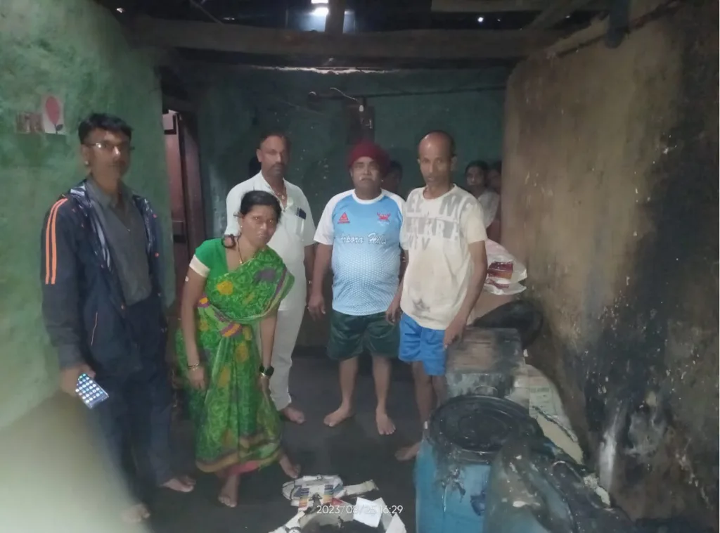 Fire at the house of a disabled family in Man