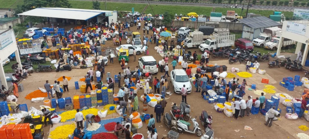 श्रावणासाठी आकर्षक फुलांची आवक An attractive floral arrangement for Shravana