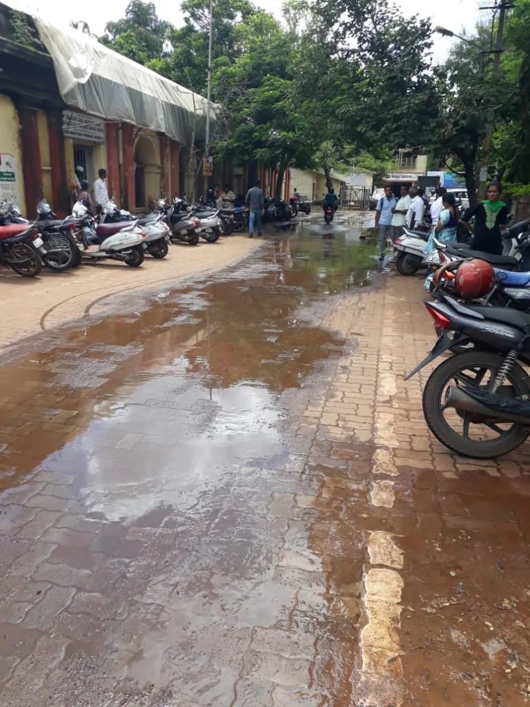 Wastage of water in collector premises