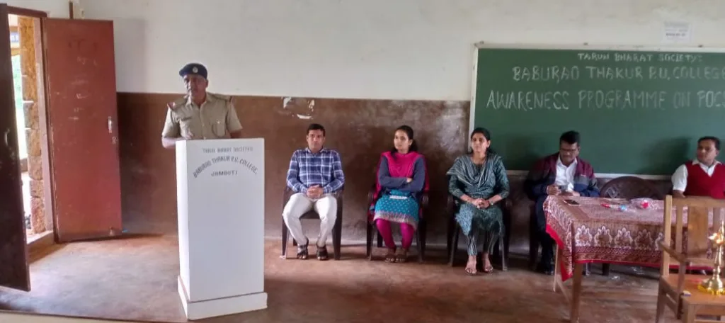 Camp on POCSO Act at Baburao Thakur College