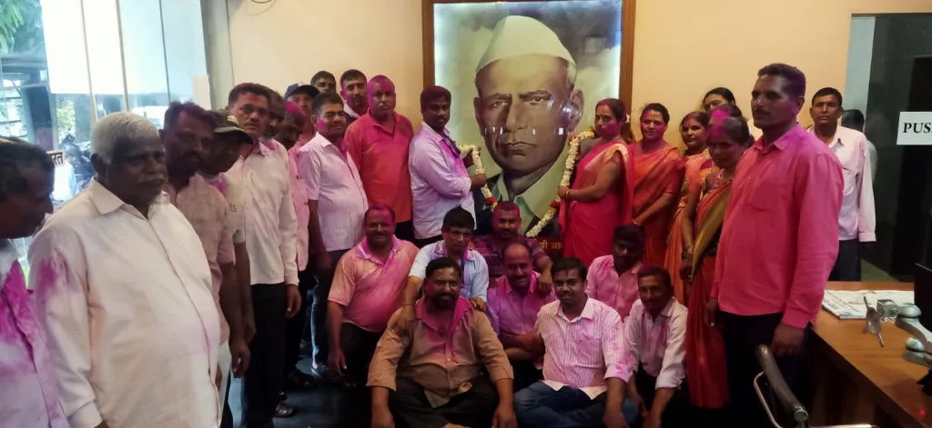 Kadoli President, Vice President's visit to 'Tarun Bharat'