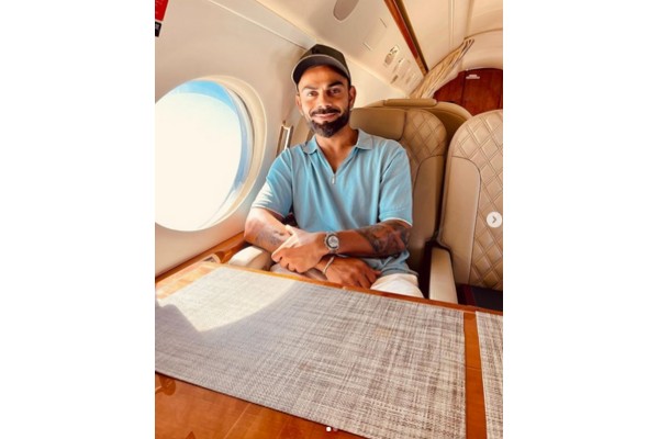 Virat Kohli returned by charter flight