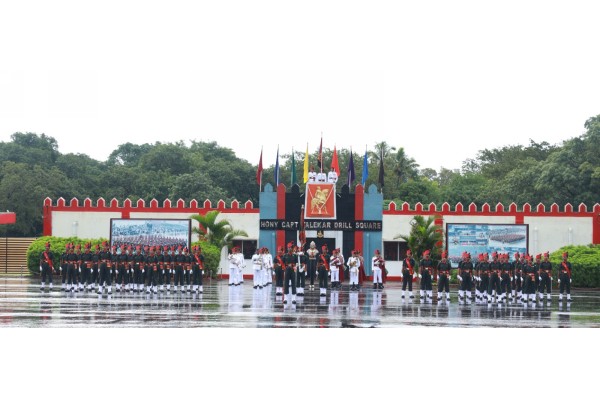 Convocation ceremony of the 1st fire brigade of 'Maratha'