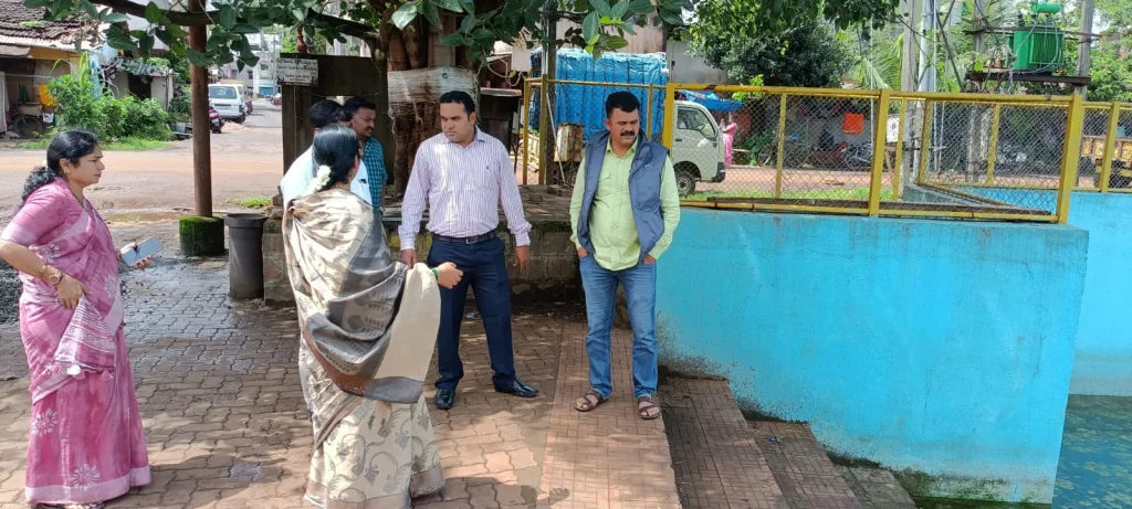 Inspection of immersion ponds by Mayor