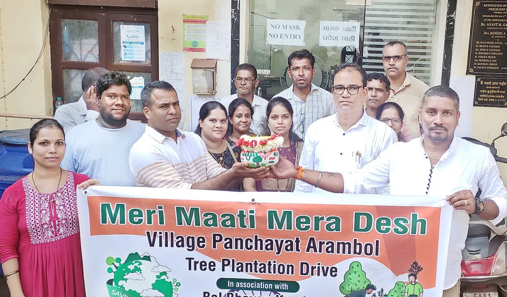 हरमल पंचायतीतर्फे ’मेरी माटी, मेरा देश’ कार्यक्रम 'Meri Mati, Mera Desh' Program organized by Harmal Panchayat