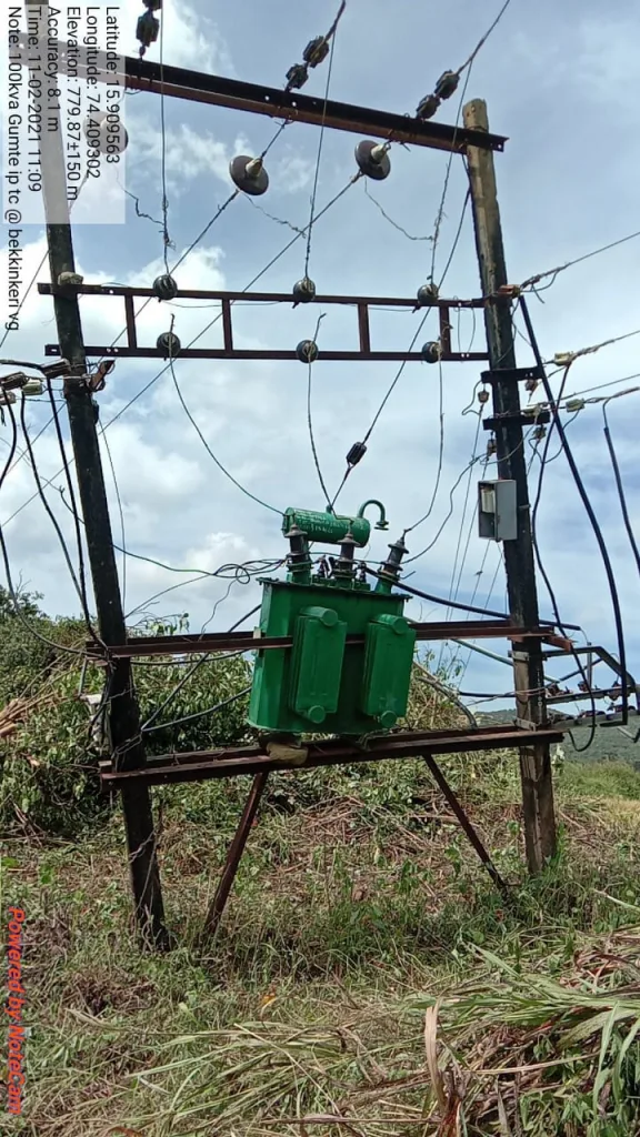 Arrangement of new transformer at Beckinker