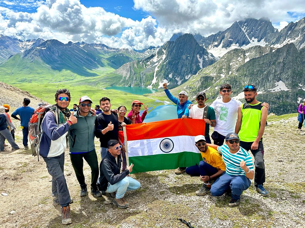 The hill in Kashmir was done by the youth of Belgav