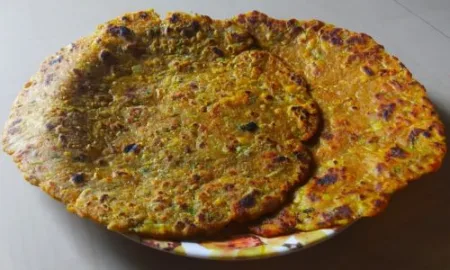 paratha making from bottle guard