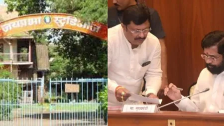 जयप्रभा स्टुडीओचा प्रश्न निकाली, राजेश क्षीरसागरांच्या प्रयत्नाला यश Jayaprabha Studio Rajesh Kshirsagar Celebration by shivsena