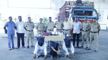 gang ATM bricks three suspects arrested Vita Sangli police action