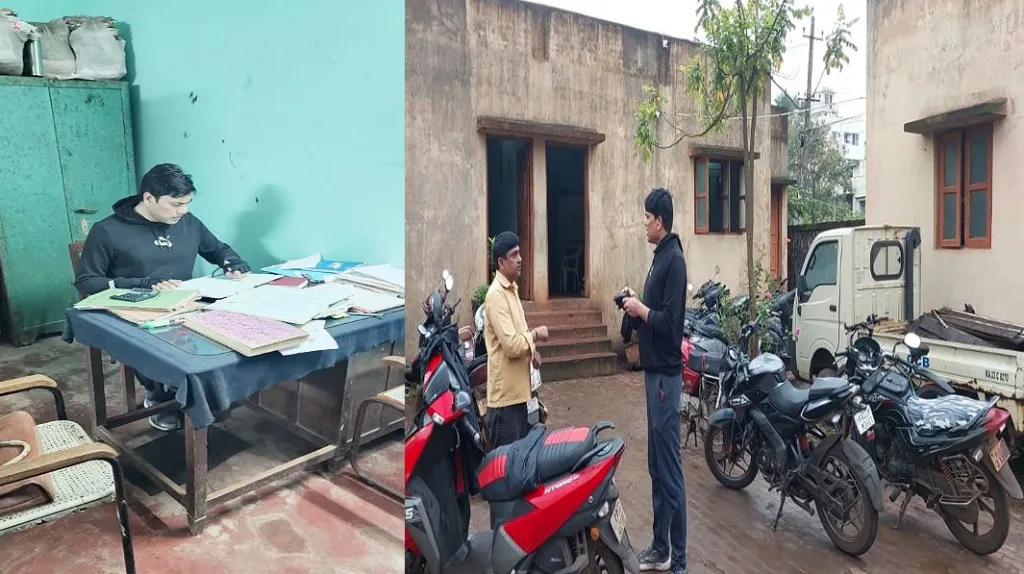 कचरा गाडीतून मनपा आयुक्तांनी केली शहराची भ्रमंती Municipal commissioner toured the city in a garbage truck