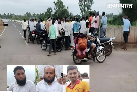 नियंत्रण सुटल्याने कालव्यात बुडाली कार मात्र सुदैवाने प्रवासी बचावले… The car plunged into the canal due to loss of control but fortunately the passengers survived...