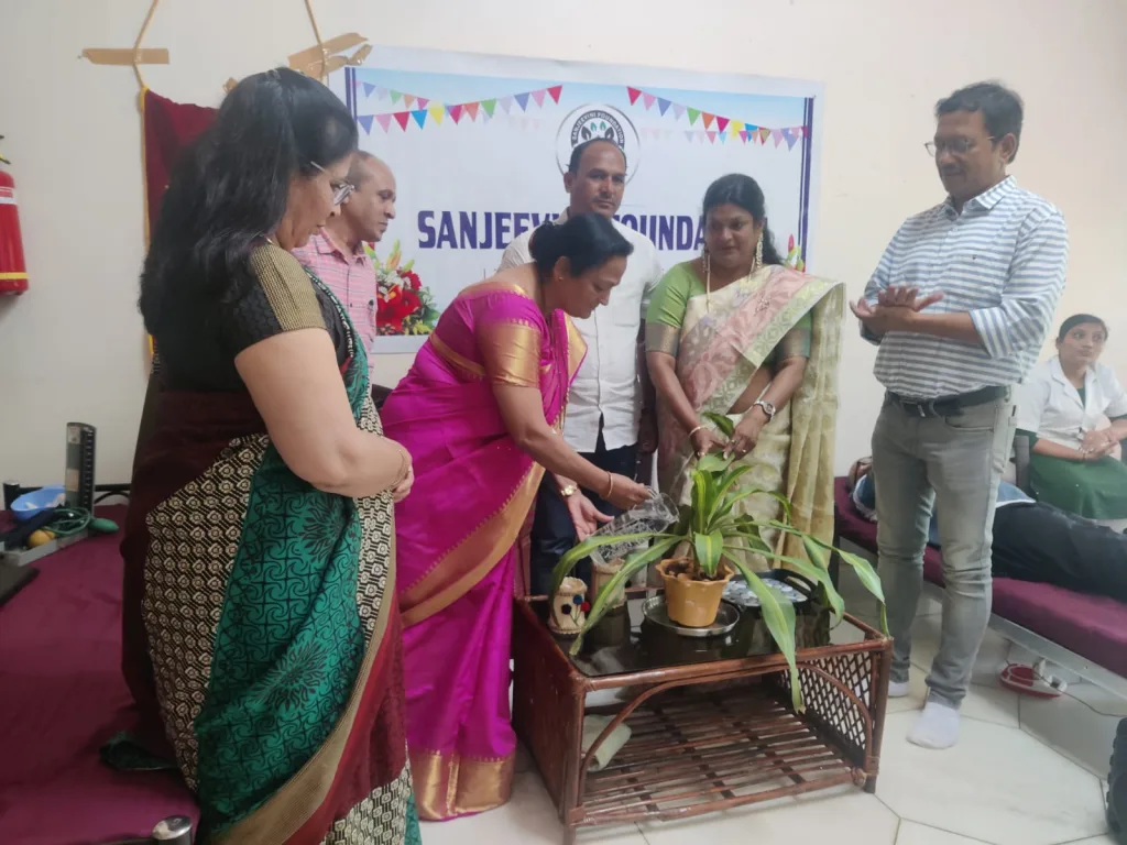 Blood donation camp concluded at Sanjeevini Foundation