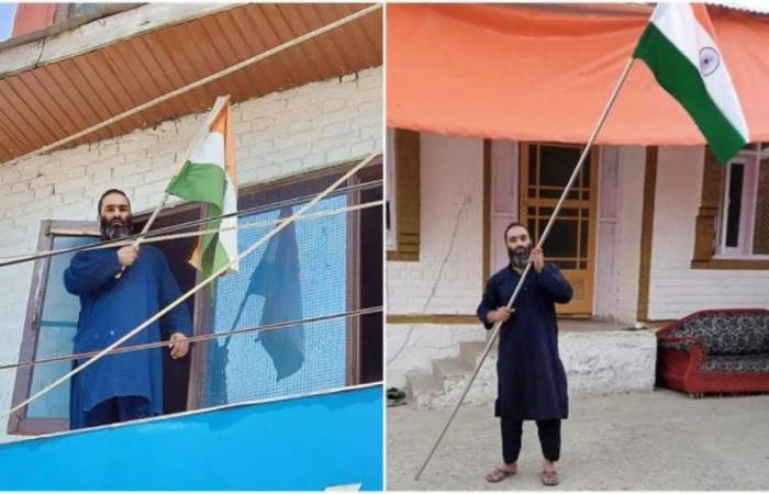 The tricolor was hoisted on the terrorist's house