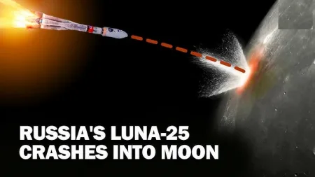 रशियाची ‘लुना-25’ चांद्रमोहीम अयशस्वी Russia's 'Luna-25' lunar mission failed