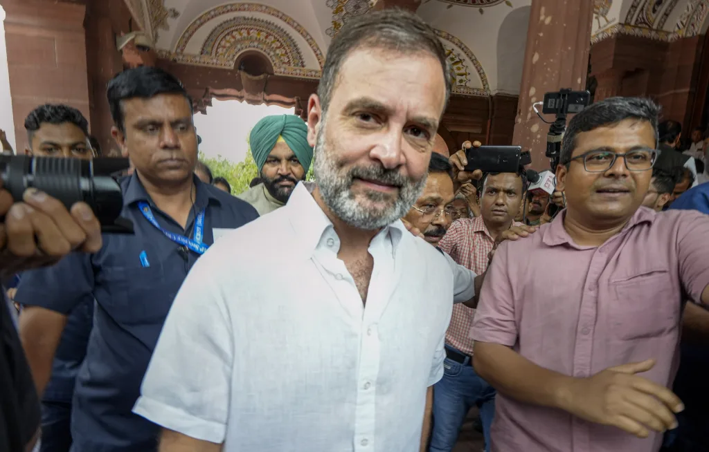 Rahul Gandhi enters Parliament after 137 days of MP