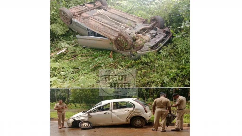 तेर्सेबांबर्डे – मळावाडी येथे अपघात । सुदैवाने जीवितहानी नाही