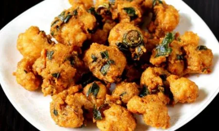 Instant crispy and spicy flower bhaji