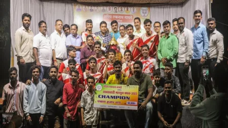 भाजपच्या राज्यस्तरीय फुटबॉल स्पर्धेच्या चषकावर कोल्हापूर संघाने नाव कोरले