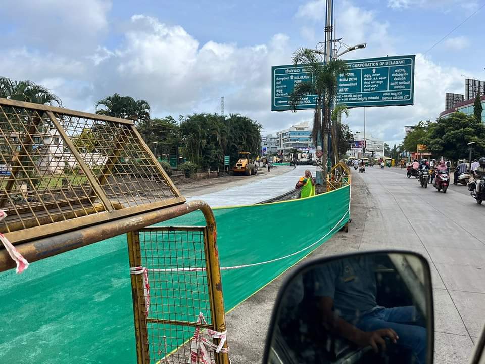 Finally 'that' pending road development work started...