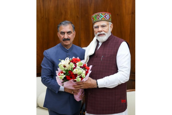 हिमाचलचे मुख्यमंत्री सुक्खू यांनी घेतली पंतप्रधानांची भेट Himachal Chief Minister Sukhu met the Prime Minister