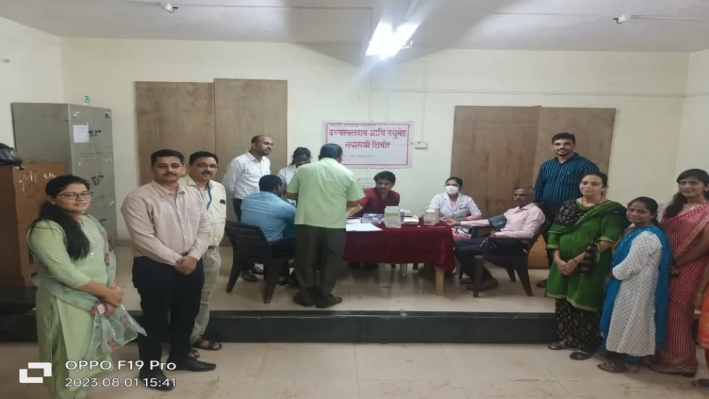 महसूल दिनानिमित्तच्याआरोग्य शिबिरात 40 जणांनी घेतला लाभ