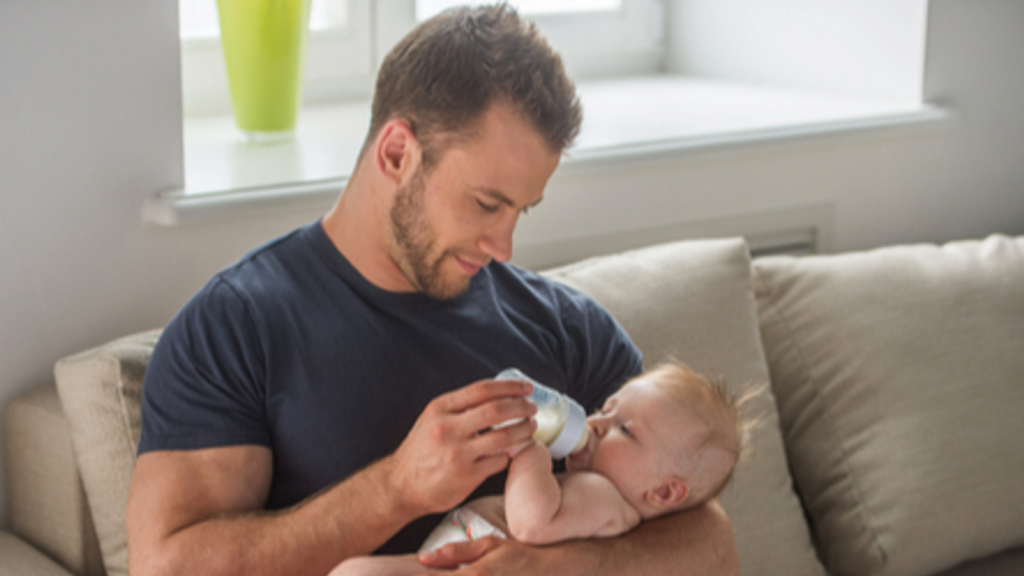 An increase in the number of men caring for children