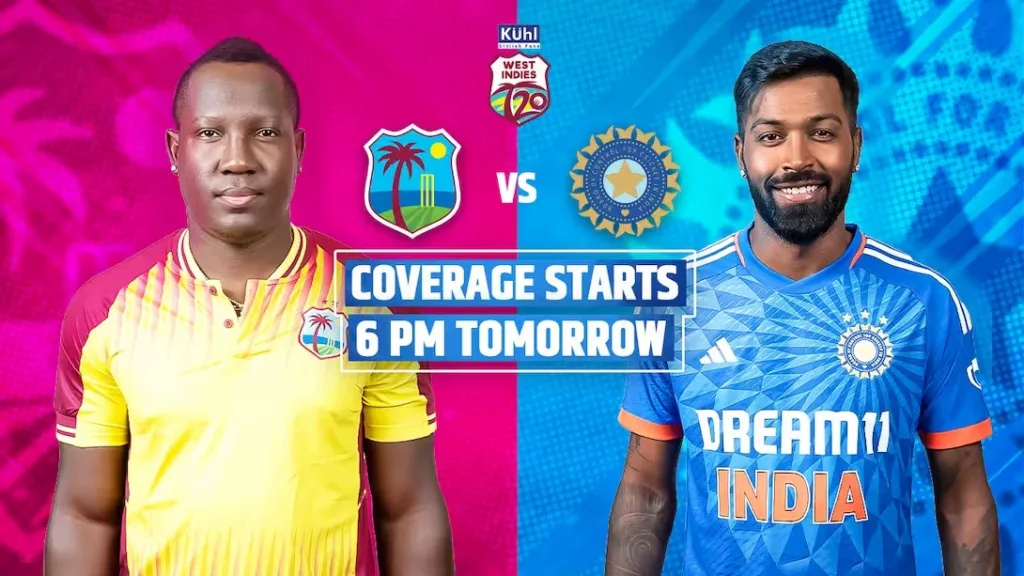 India - West Indies 'T20' series from today