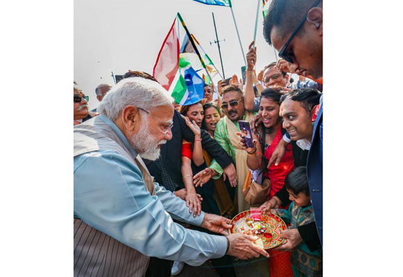 Prime Minister Modi received a grand welcome in Johannesburg