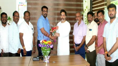 माजी खासदार निलेश राणेंची तरुण भारतच्या कार्यालयाला सदिच्छा भेट !