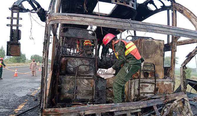 Road accident in Pakistan, 18 dead