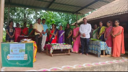 तिरवडे शाळेत रानभाज्या व तृणधान्य प्रदर्शन व पाककृती स्पर्धा संपन्न