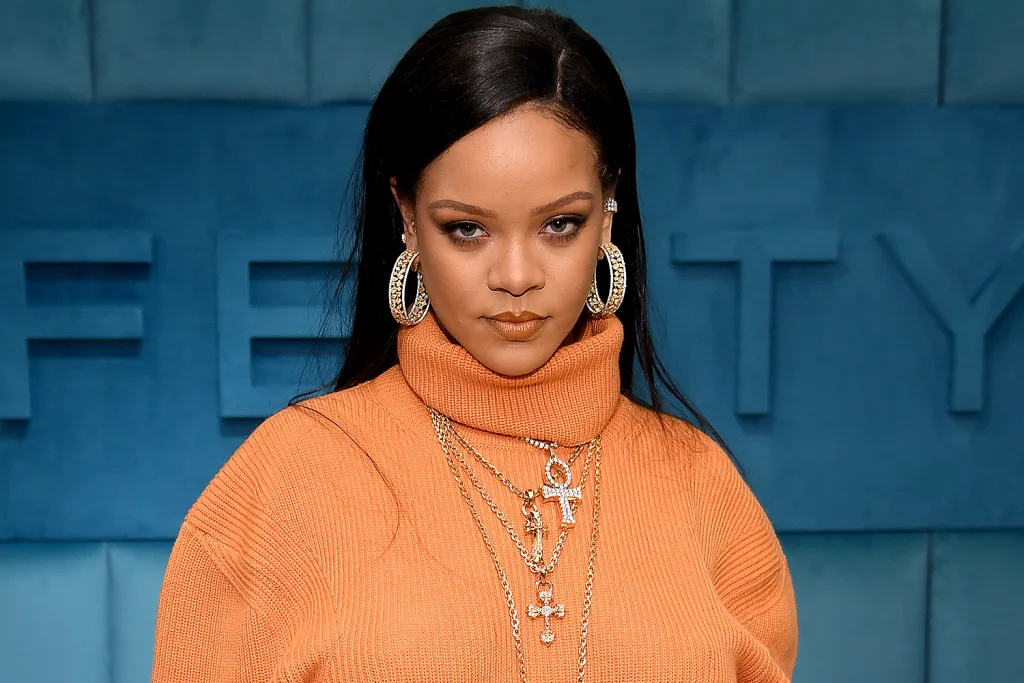 popstar Rihanna with baby boy
