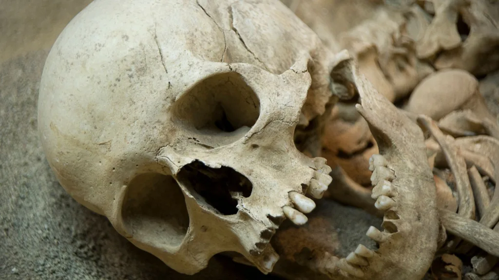 400-year-old skeleton... 'Vampire Child'