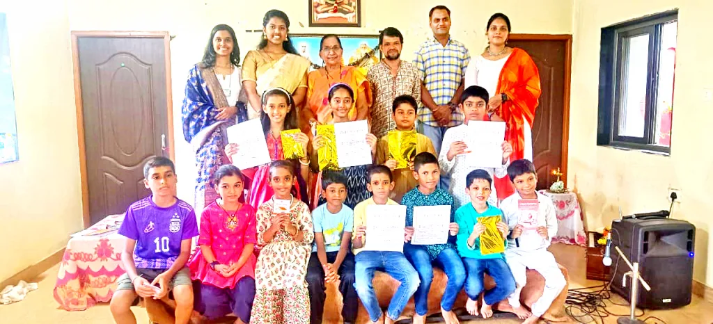 पर्वरी श्री लोकनाथतीर्थ मठात संस्कृती दिन उत्साहात Culture Day in Parvari Shri Loknathtirtha Math