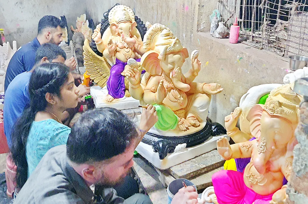Preparations for Ganesh Chaturthi are in full swing in Dicholi