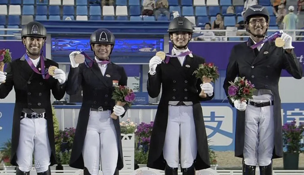 India wins gold in equestrian dressage after 41 years