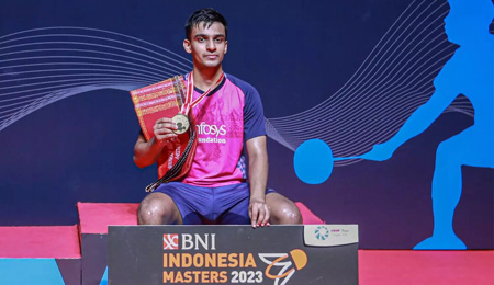 Kiran George won the singles title