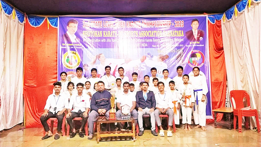 Success of Kanbargi athletes in state level karate competition