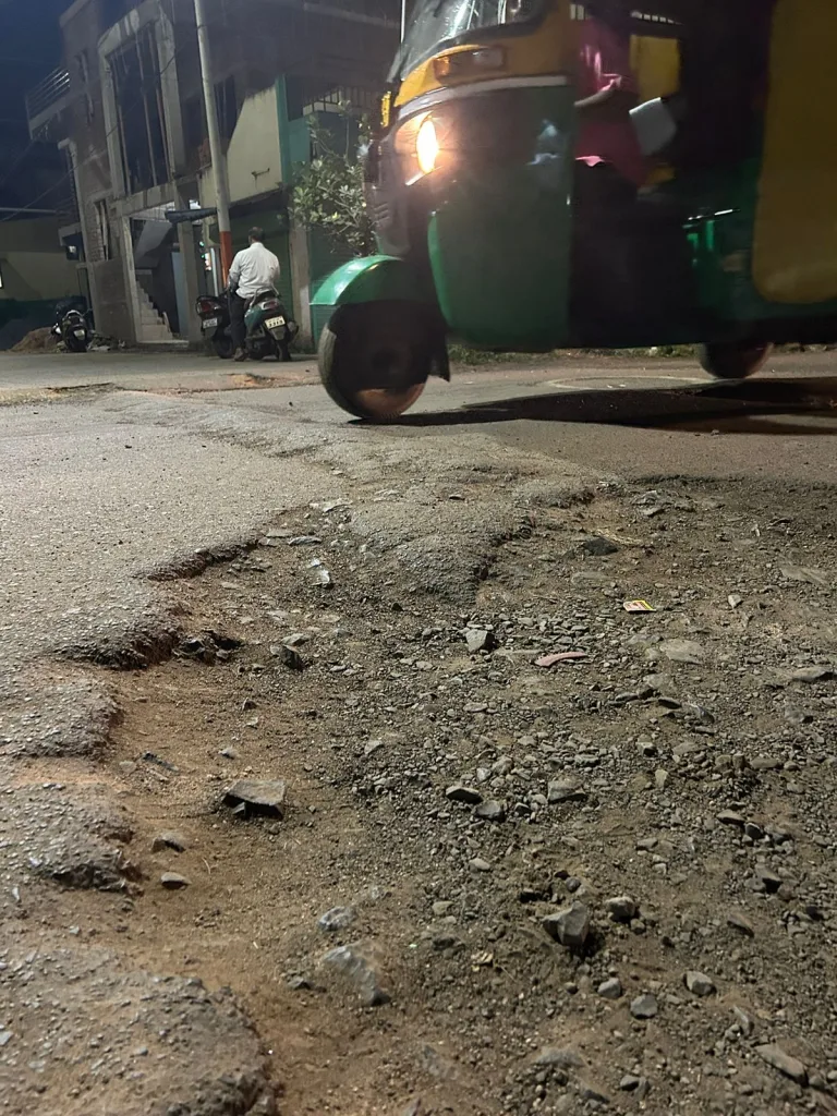 Fill potholes on New Goodsshed Road immediately