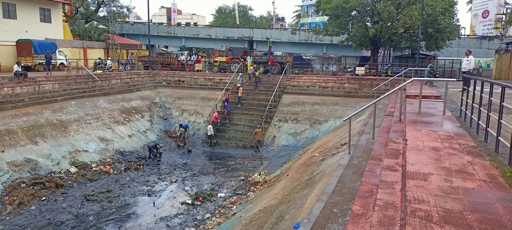 Preparations by the Municipal Corporation for Ganesh Idol immersion