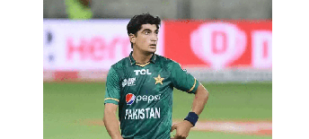 पाकचा नसीम शहा विश्वचषक स्पर्धेतून बाहेर Pakistan's Naseem Shah out of World Cup