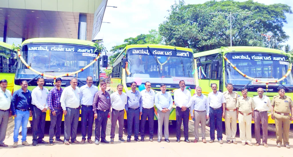 Operation of new four buses of transport